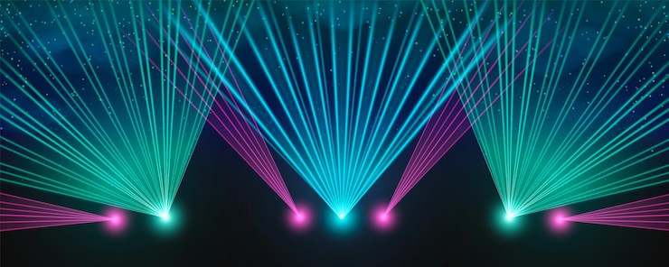Vector Gratis stage laser show light