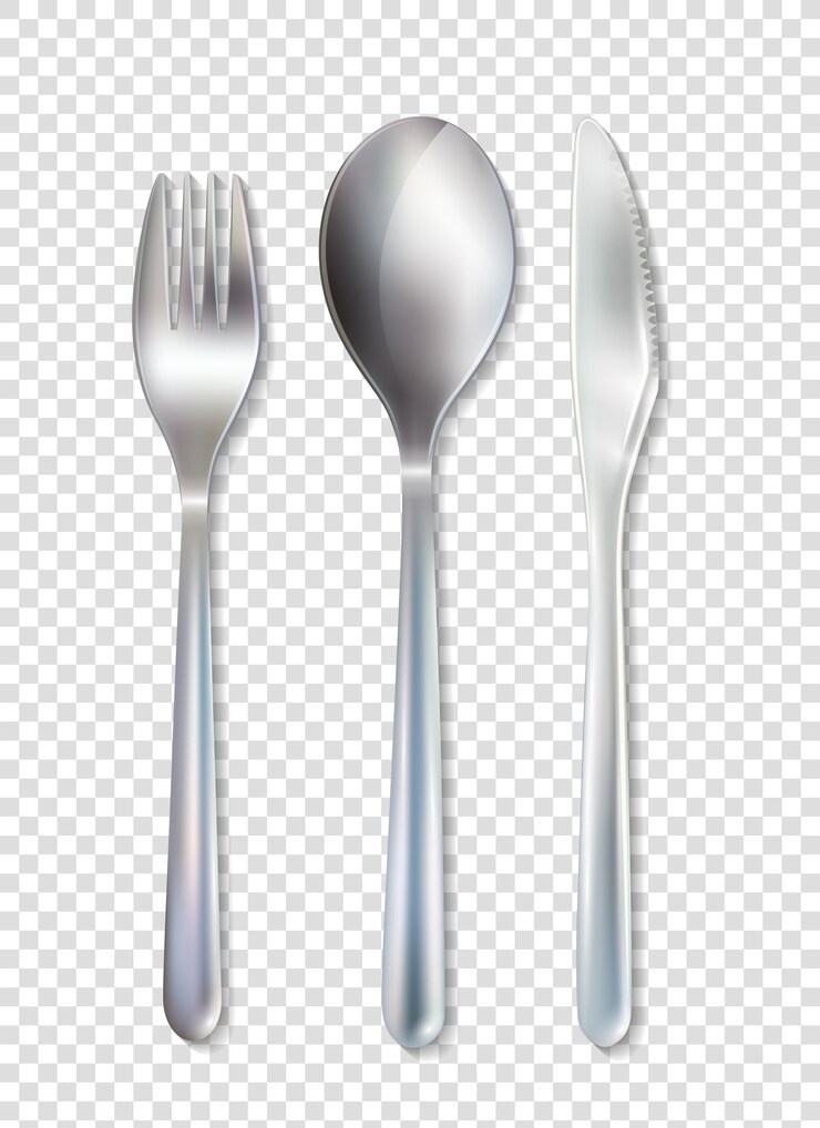 Vector Gratis stainless cutlery tableware set transparent background