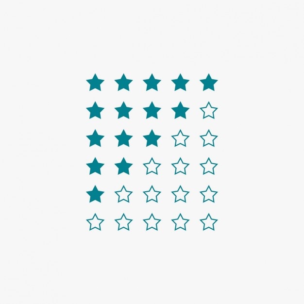 Vector Gratis star rating in blue color