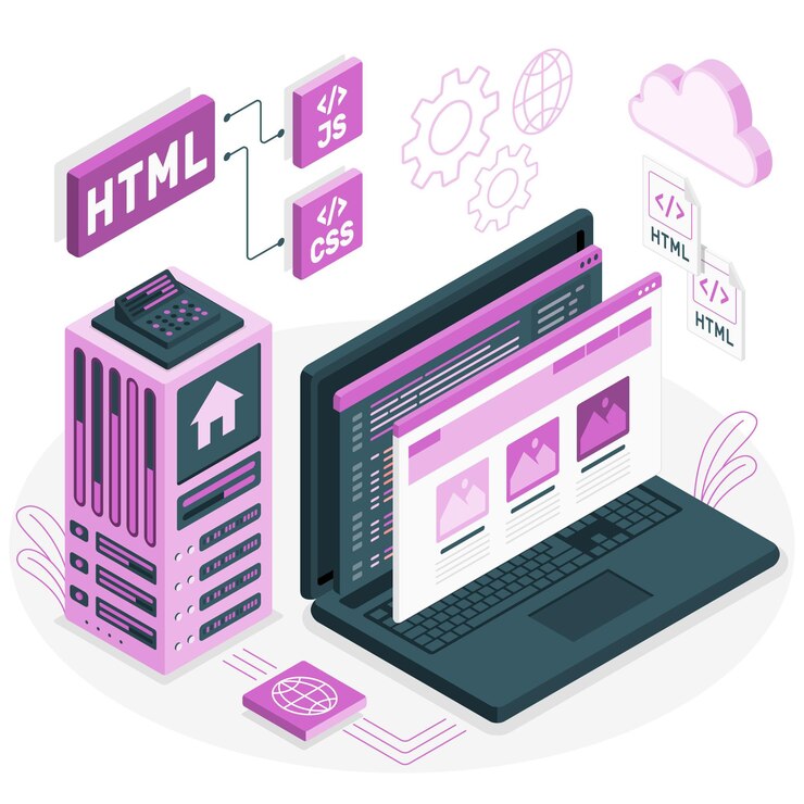 Vector Gratis static website concept illustration
