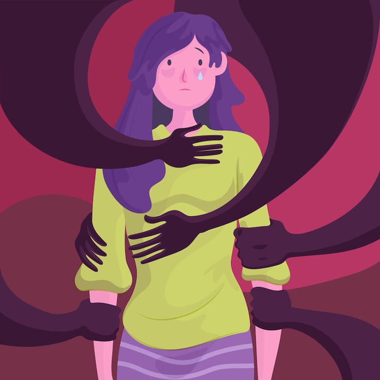 Vector Gratis stop gender violence illustration