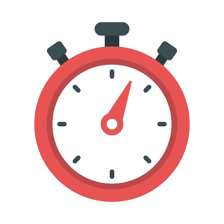 Vector Gratis stopwatch timer red colour