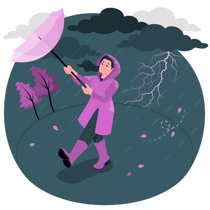 Vector Gratis storm concept illustration