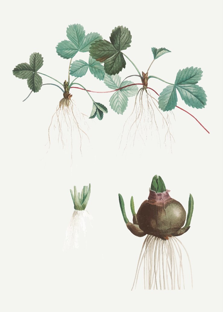 Vector Gratis strawberry plant