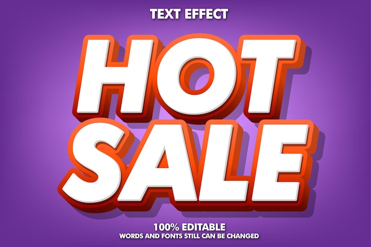 Vector Gratis strong bold 3d text effect