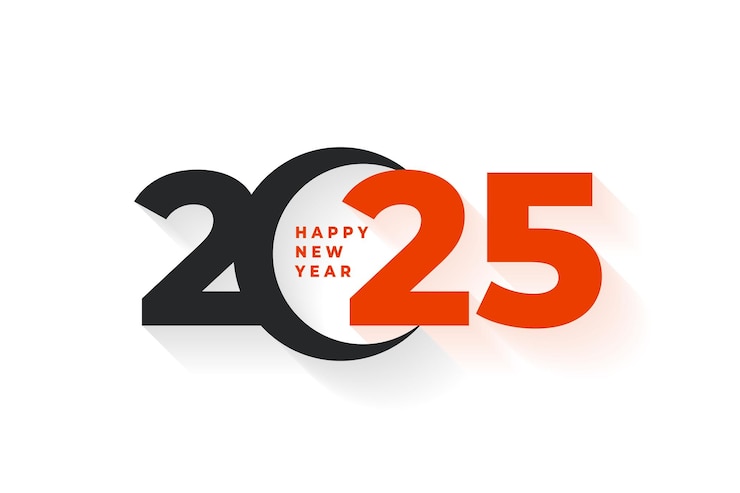 Vector Gratis stylish 2025 new year holiday background