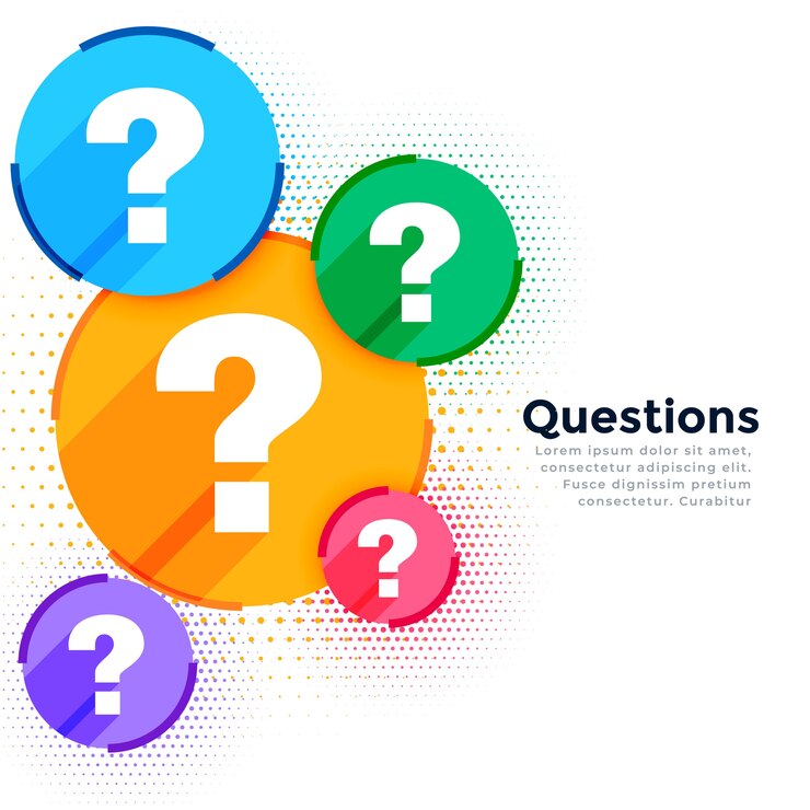 Vector Gratis stylish question mark web help and support template