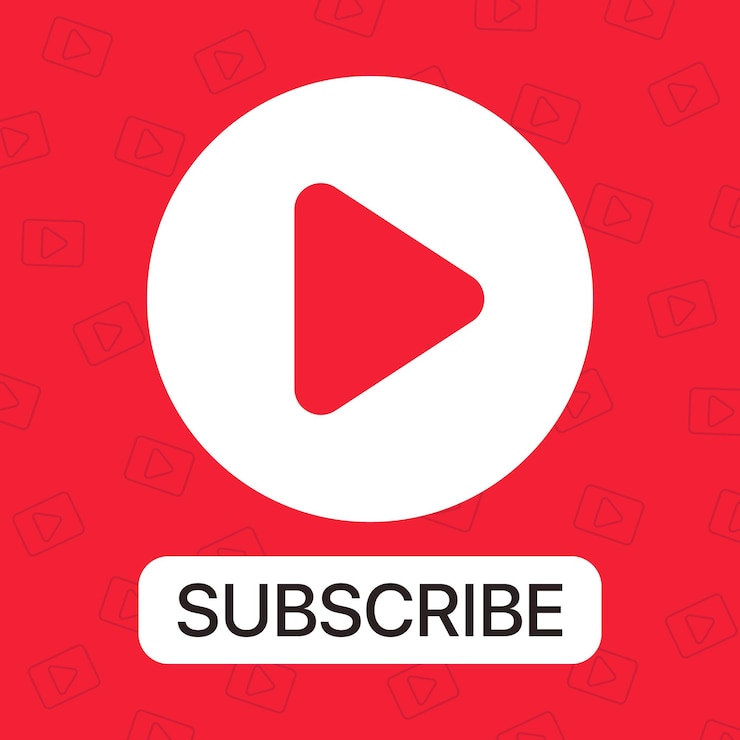Vector Gratis subscribe red background