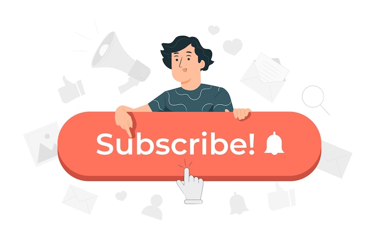 Vector Gratis subscriber concept illustration