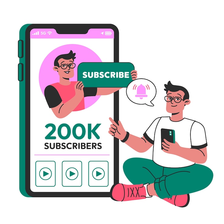 Vector Gratis subscriptions concept illustration