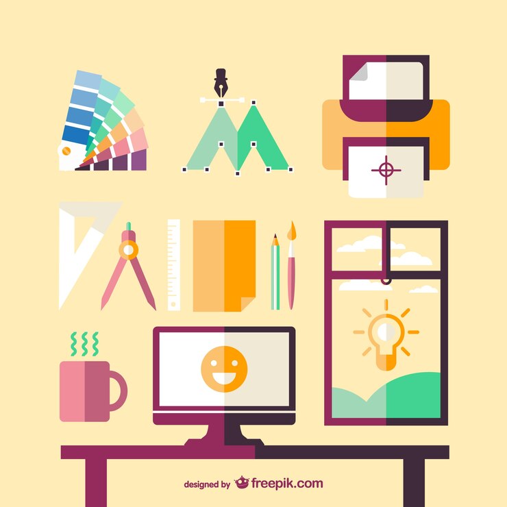 Vector Gratis sudut artistik untuk seorang desainer