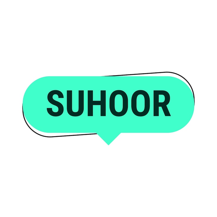 Vector Gratis suhoor essentials tips and tricks for a healthy ramadan turquoise vector callout banner
