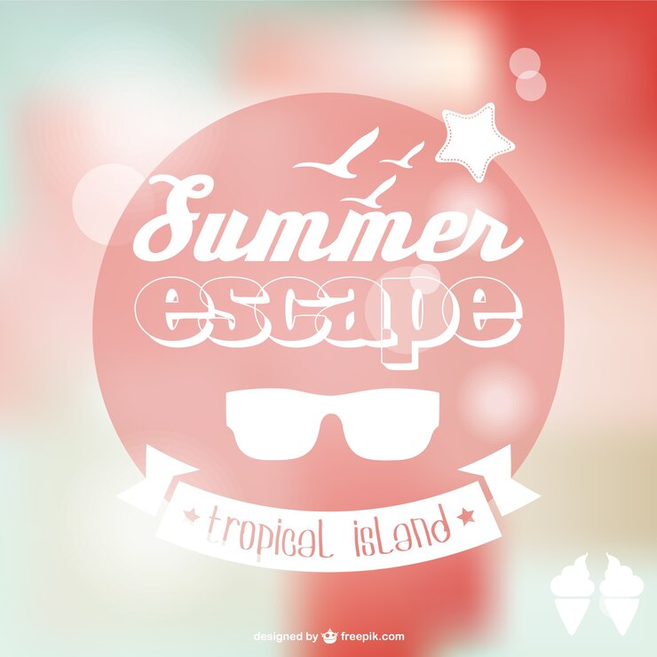 Vector Gratis summer poster background 