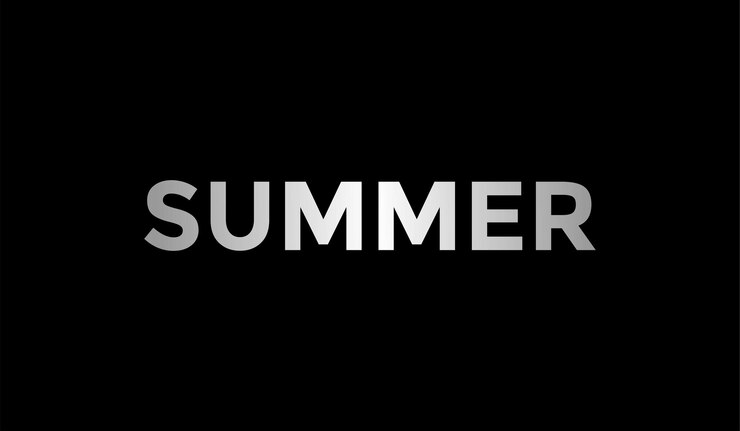 Vector Gratis summer text logo template design gradient