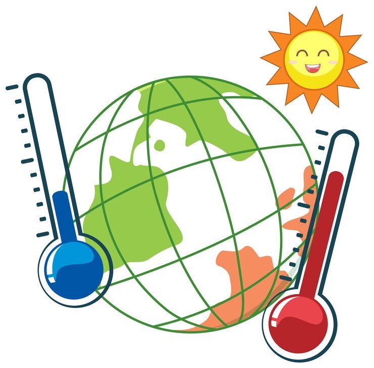 Vector Gratis sunny weather earth planet icon