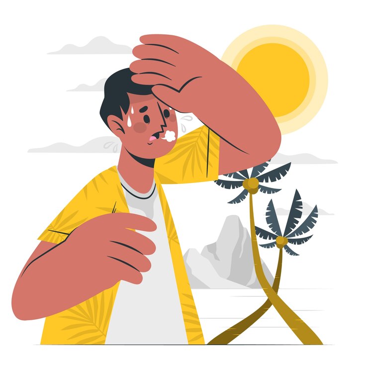 Vector Gratis sweat concept illustration