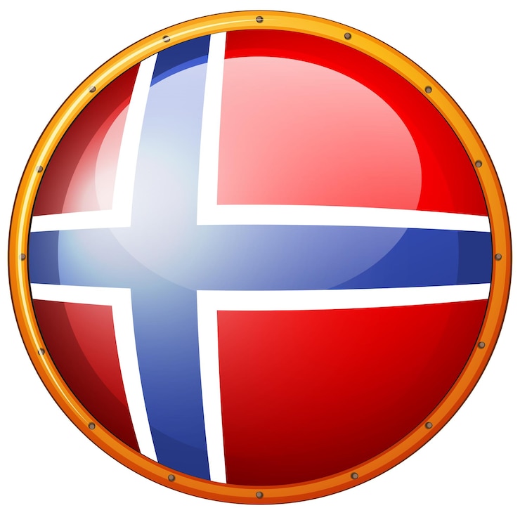 Vector Gratis sweden flag on round badge