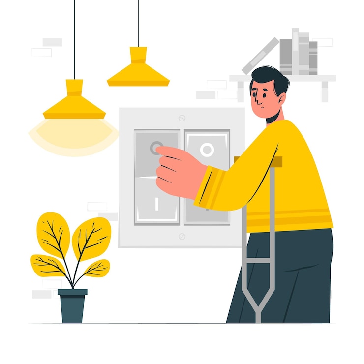 Vector Gratis switches concept illustration