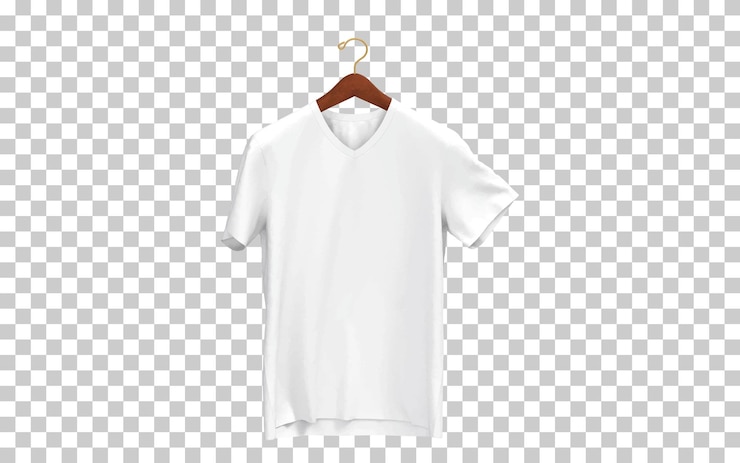 Vector Gratis t-shirt putih di gantungan