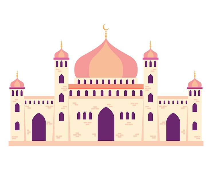 Vector Gratis taj mahal muslim mosque