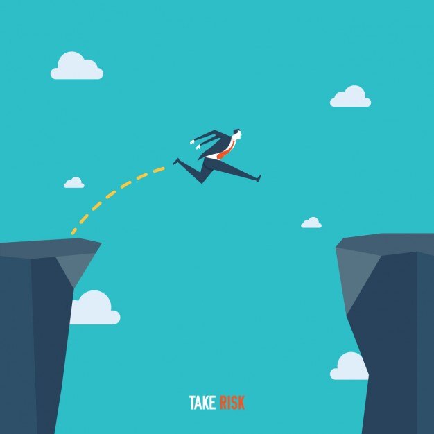 Vector Gratis take risks background
