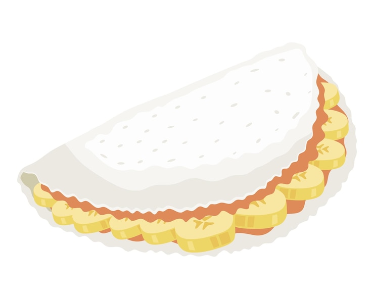 Vector Gratis tapioca brazil food illustration