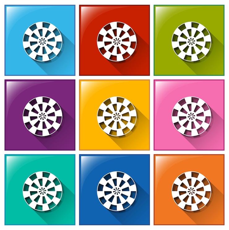 Vector Gratis target buttons