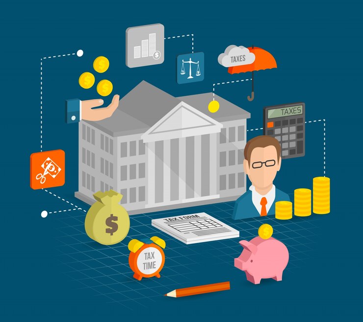 Vector Gratis tax icons isometric
