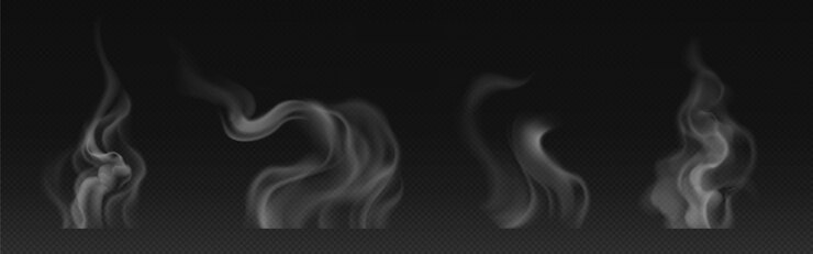 Vector Gratis tea smoke coffee cup food steam or vapor clouds