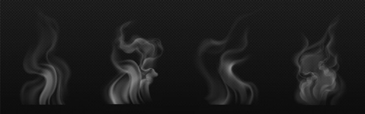 Vector Gratis tea smoke coffee cup food steam or vapor clouds