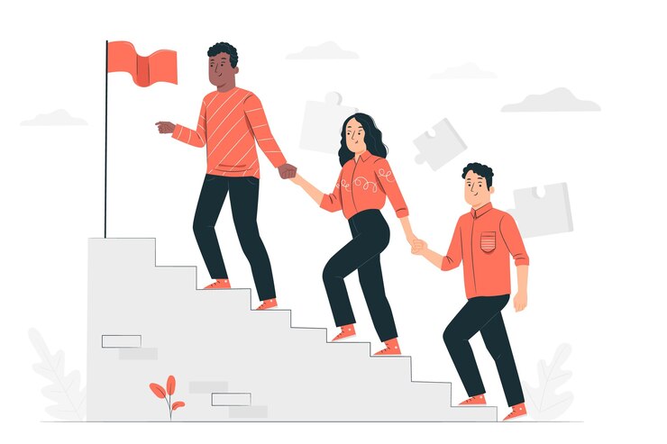 Vector Gratis team work concept illustration