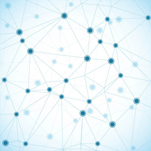Vector Gratis technological background with lines and dots