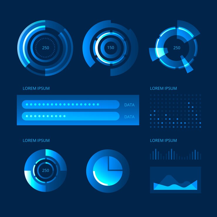 Vector Gratis technological collection of infographics