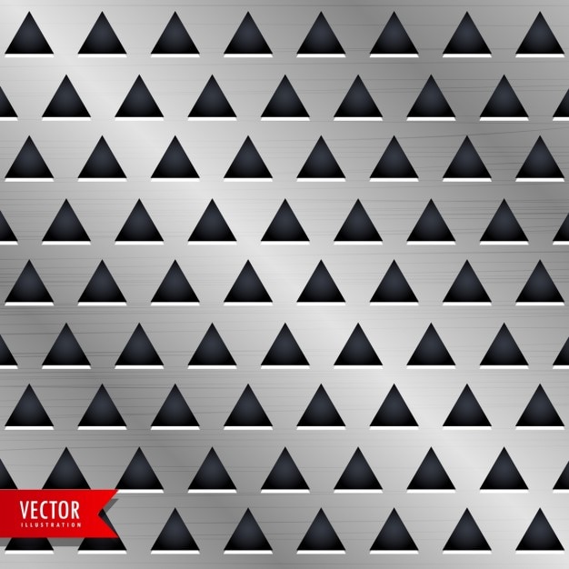Vector Gratis tekstur metalik dengan segitiga hitam