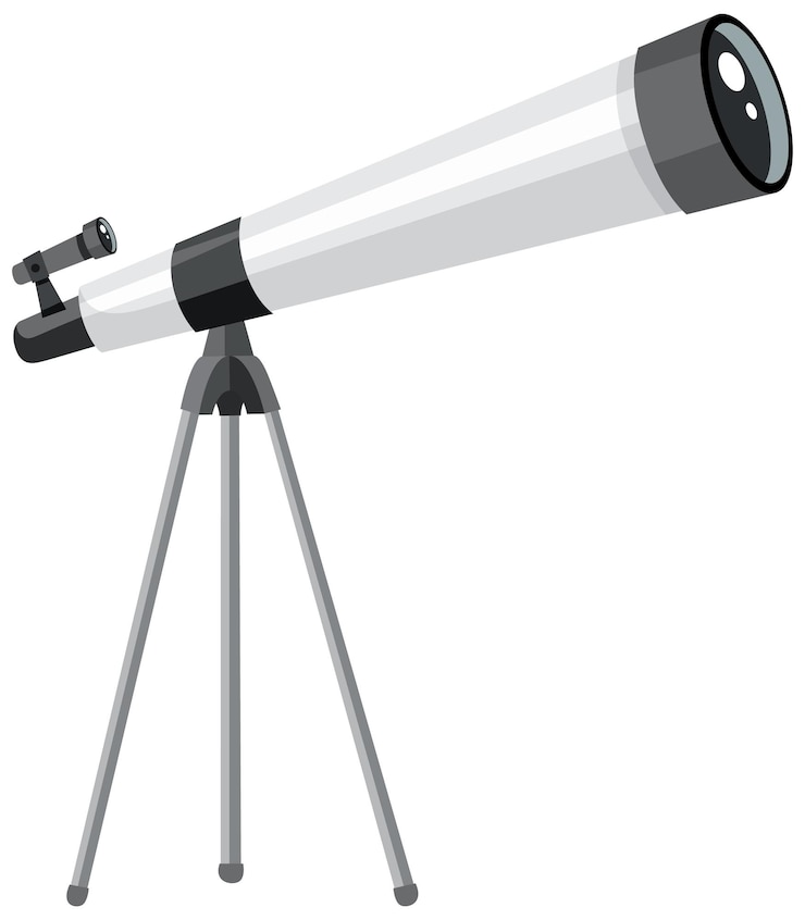 Vector Gratis telescope on tripon stand