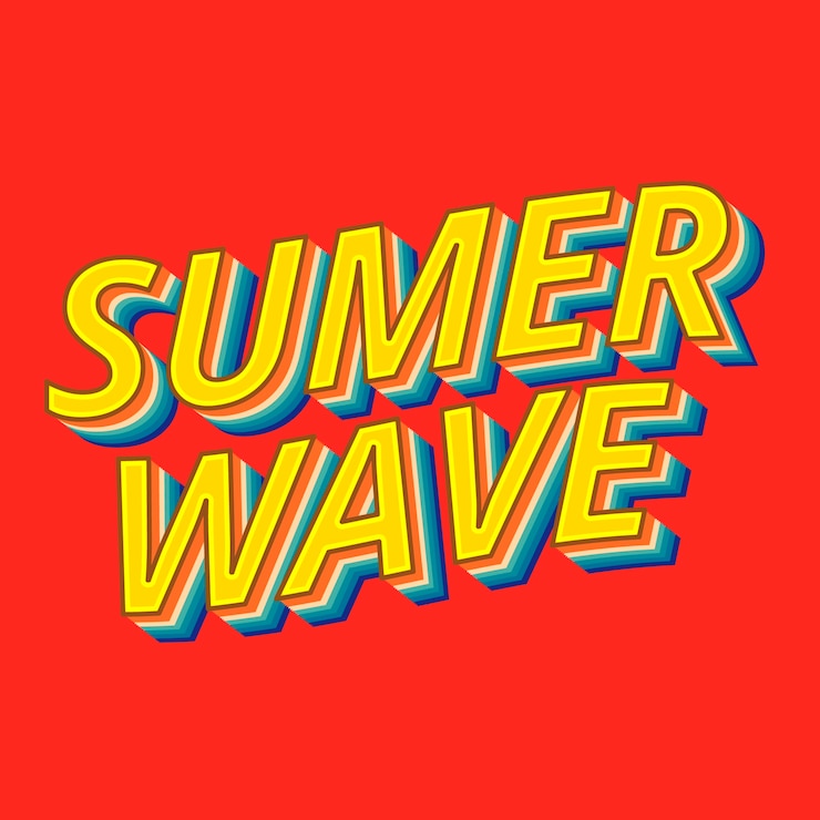 Vector Gratis tema retro 3d untuk huruf