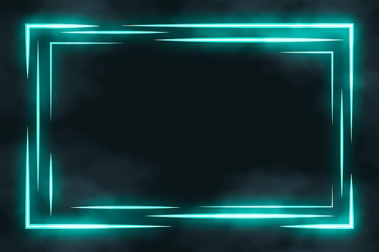 Vector Gratis templat bingkai neon