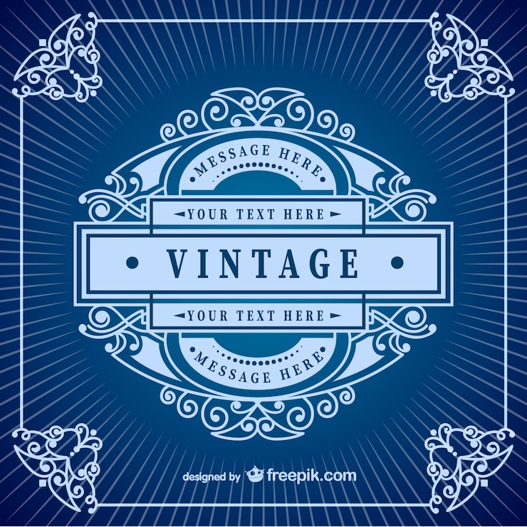 Vector Gratis templat bingkai vintage