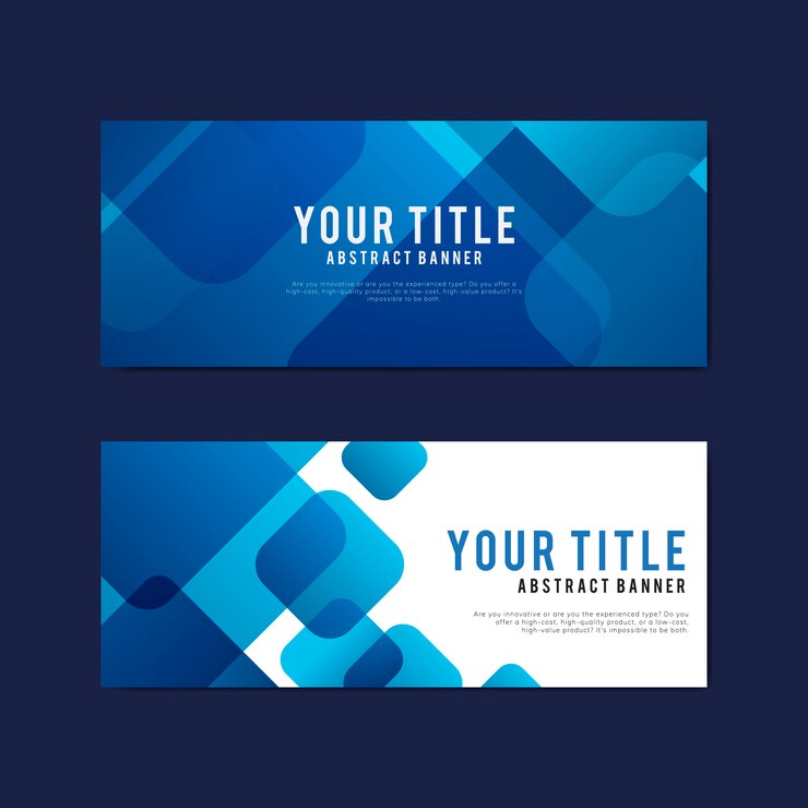 Vector Gratis templat desain banner abstrak dan penuh warna