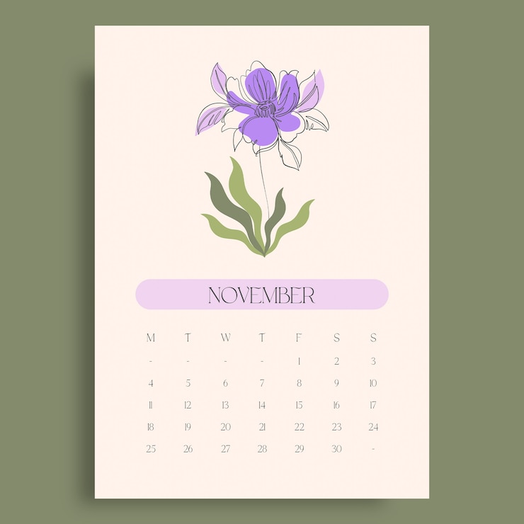 Vector Gratis templat desain kalender