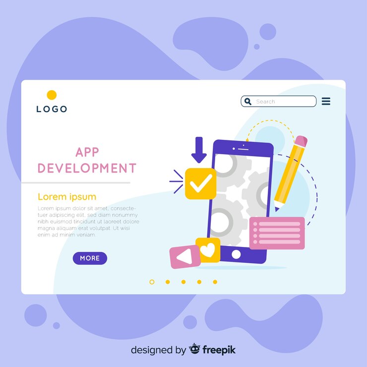 Vector Gratis templat halaman arahan
