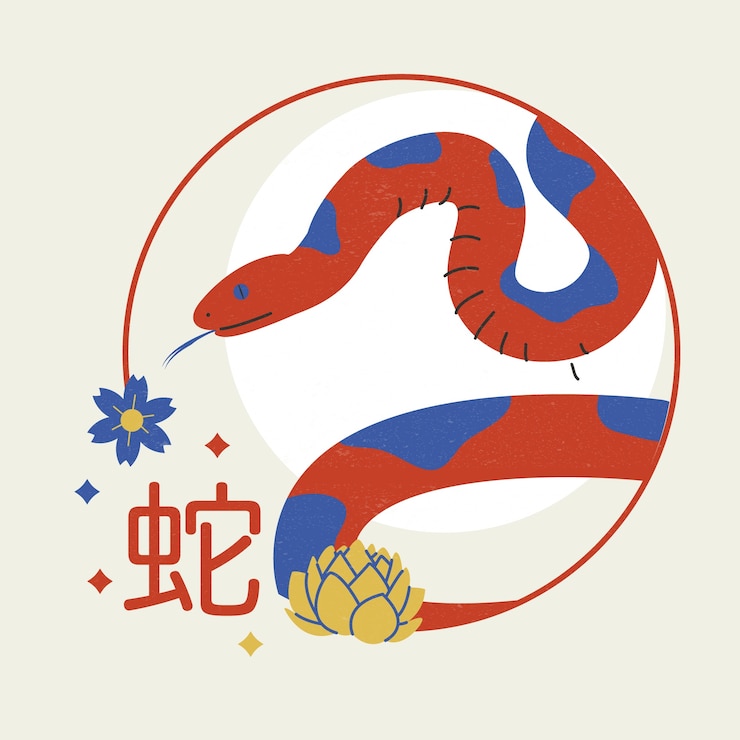 Vector Gratis templat hewan zodiak cina yang digambar tangan