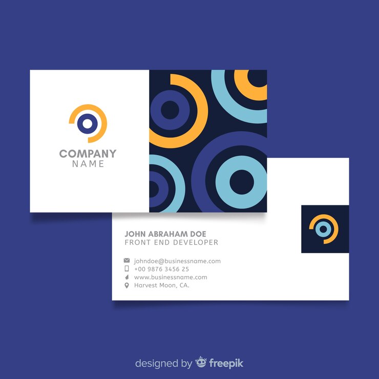 Vector Gratis templat kartu nama abstrak