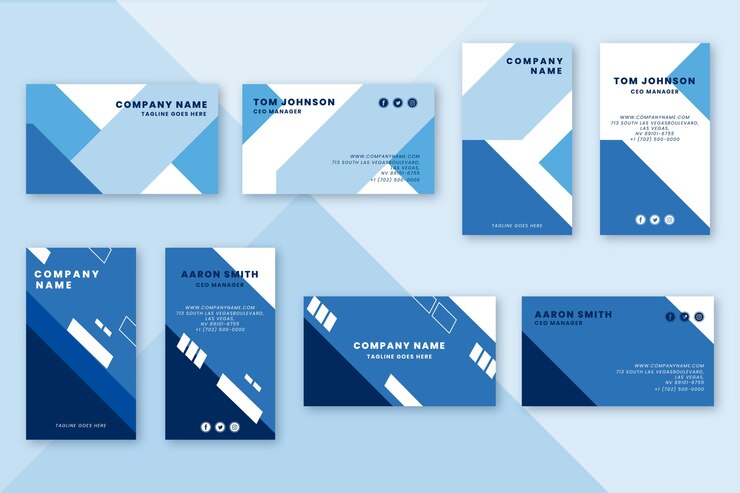 Vector Gratis templat kartu nama elegan