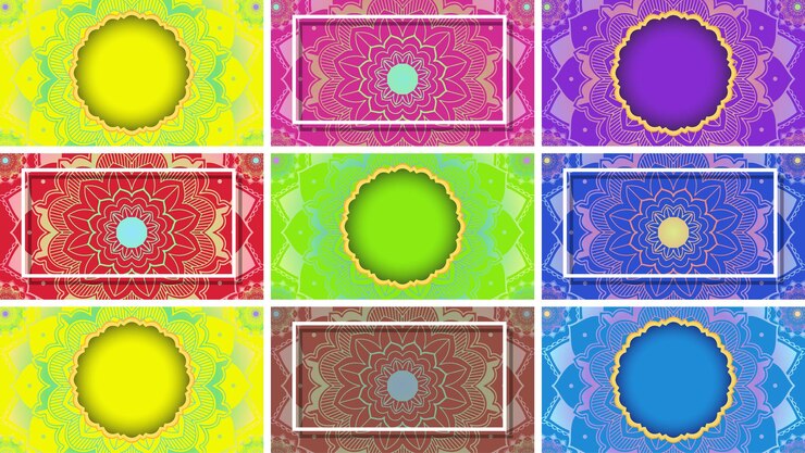 Vector Gratis templat latar belakang dengan desain mandala