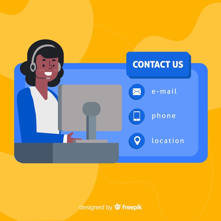 Vector Gratis templat latar belakang informasi kontak digambar tangan