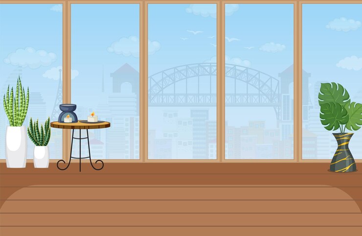 Vector Gratis templat latar belakang studio yoga