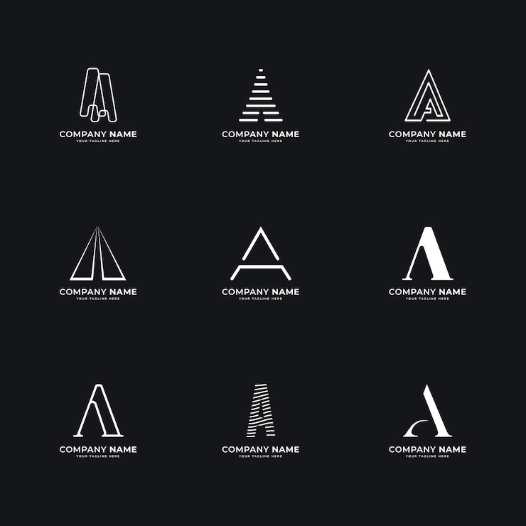 Vector Gratis templat logo a desain datar