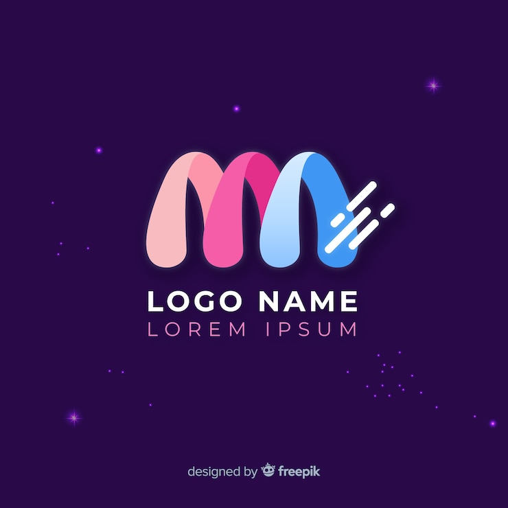 Vector Gratis templat logo abstrak gradien