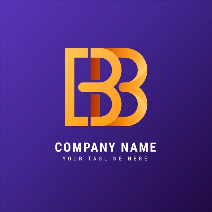 Vector Gratis templat logo bb gradien